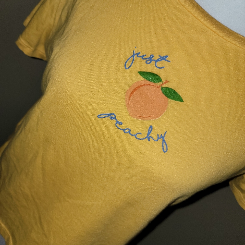 Just Peachy Crop Tshirt